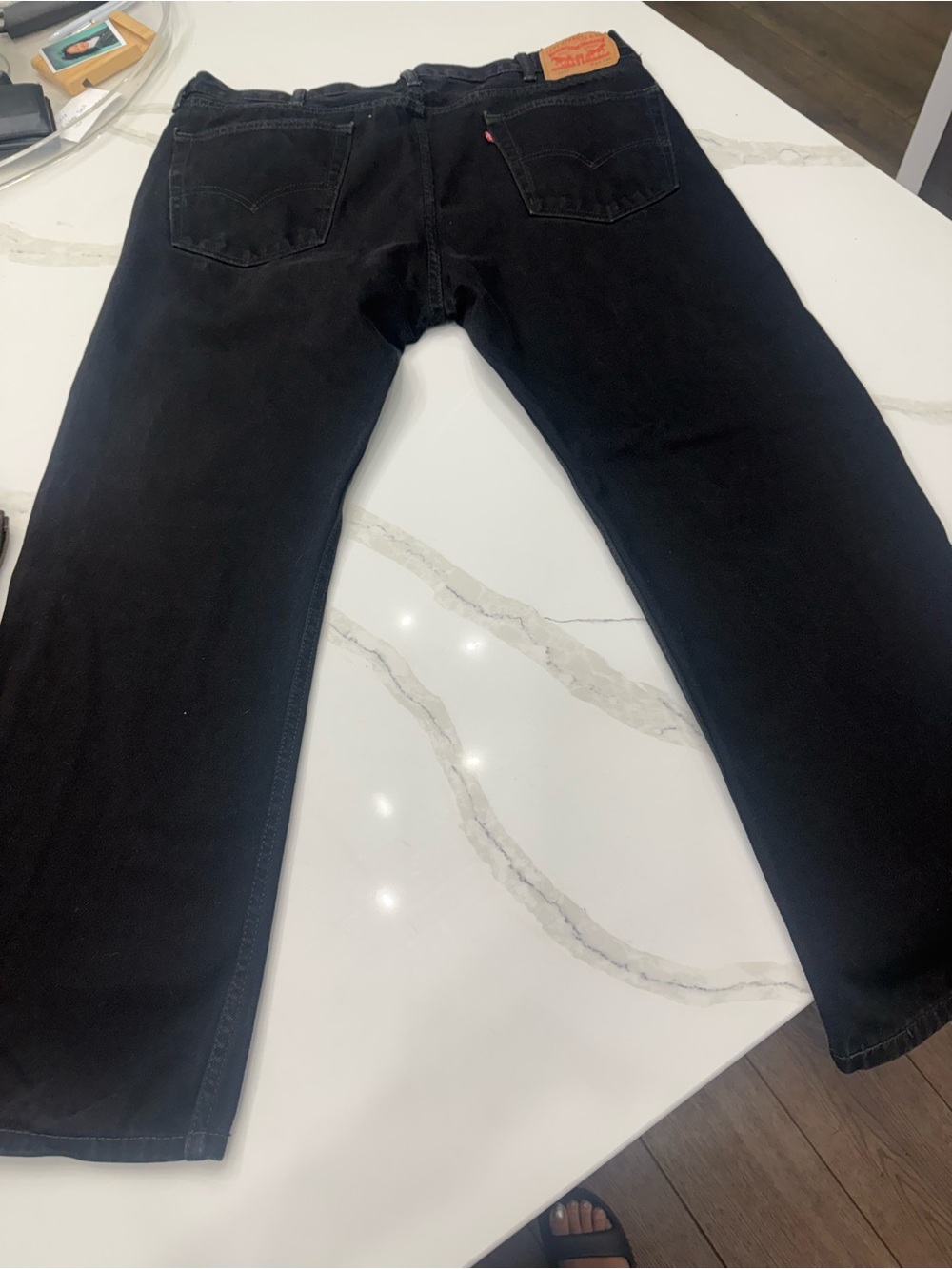 Levi's 505 Men's Straight Legged Jeans - Black, Khaki, Grey, Brown - Picture 3 of 11